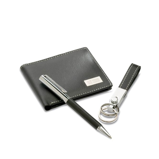 Include penna, portachiavi e portafogli vista area di stampa