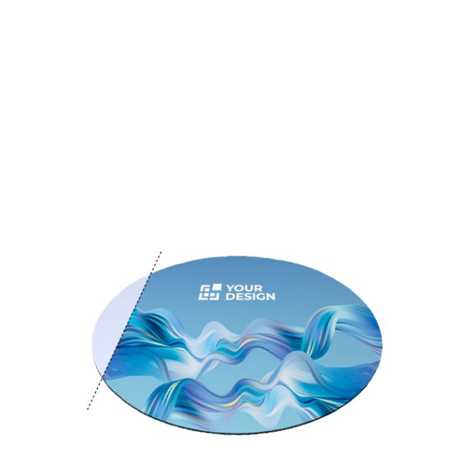 Tappetino mouse rotondo per stampa a colori