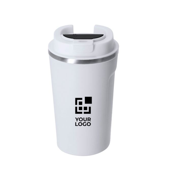 Bicchiere in acciaio inox riciclato con indicatore di temperatura 400ml