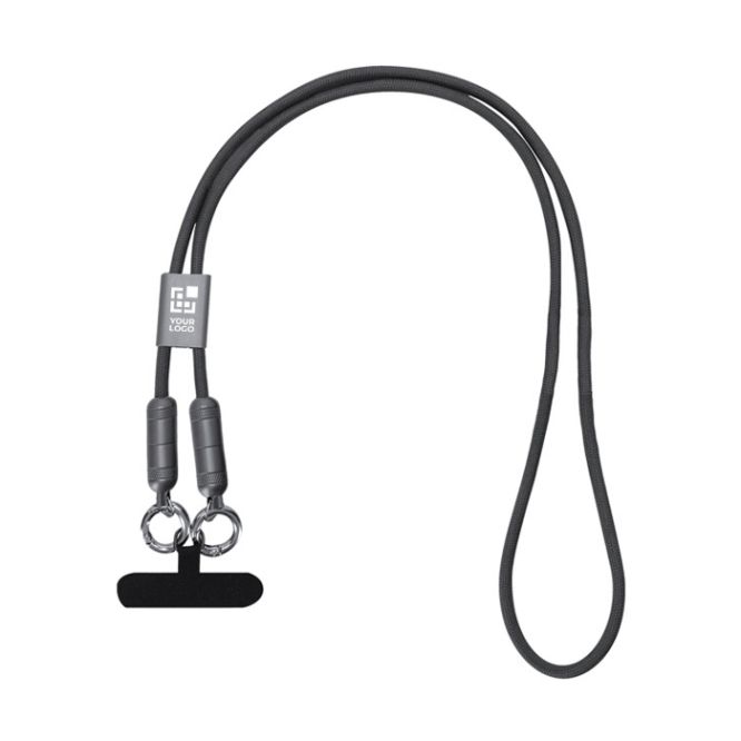 Lanyard con cavo di ricarica e funzione di trasferimento dati 60W