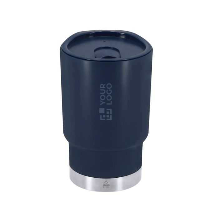 Bicchiere termico da asporto a doppia parete con dosatore 380 ml