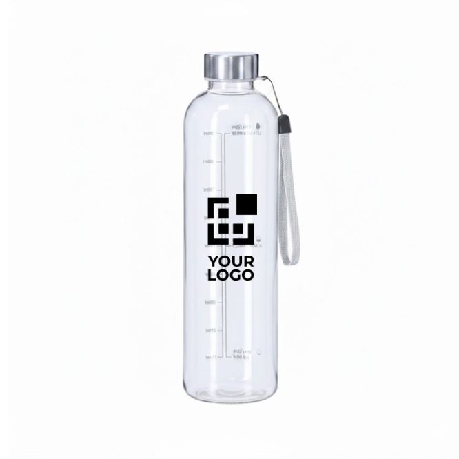 Borraccia sportiva in plastica senza BPA con indicatore di idratazione 1L