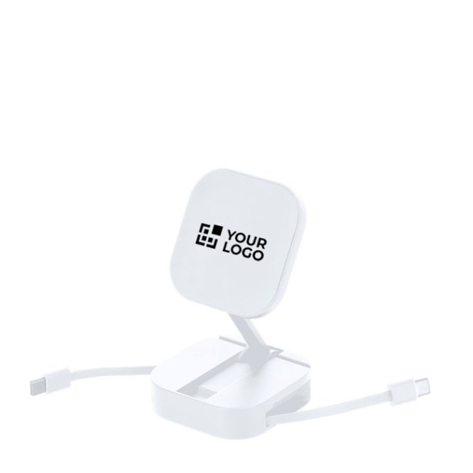 Cavo di ricarica 2 in 1 in plastica con supporto magnetico 60W