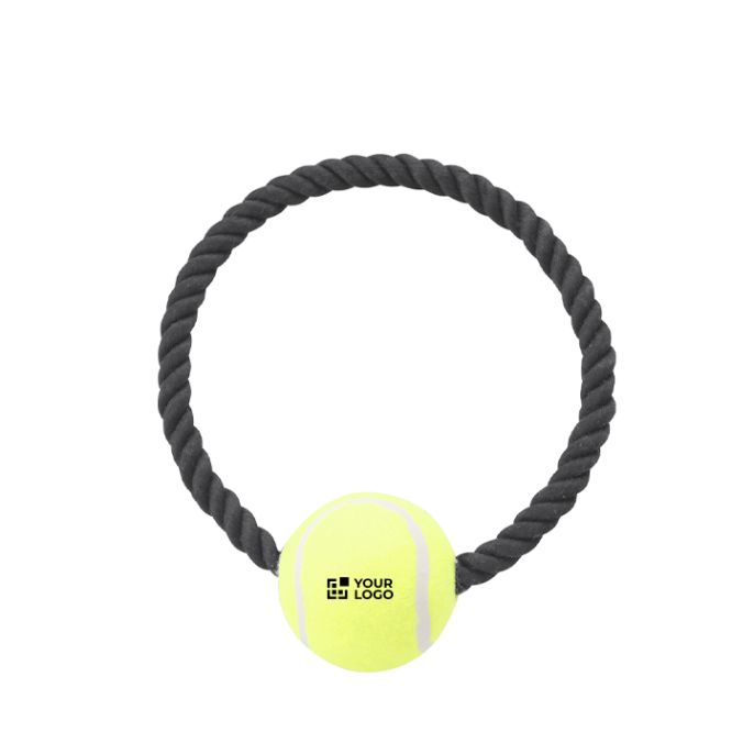 Gioco da mordere con pallina da tennis ideale per cani