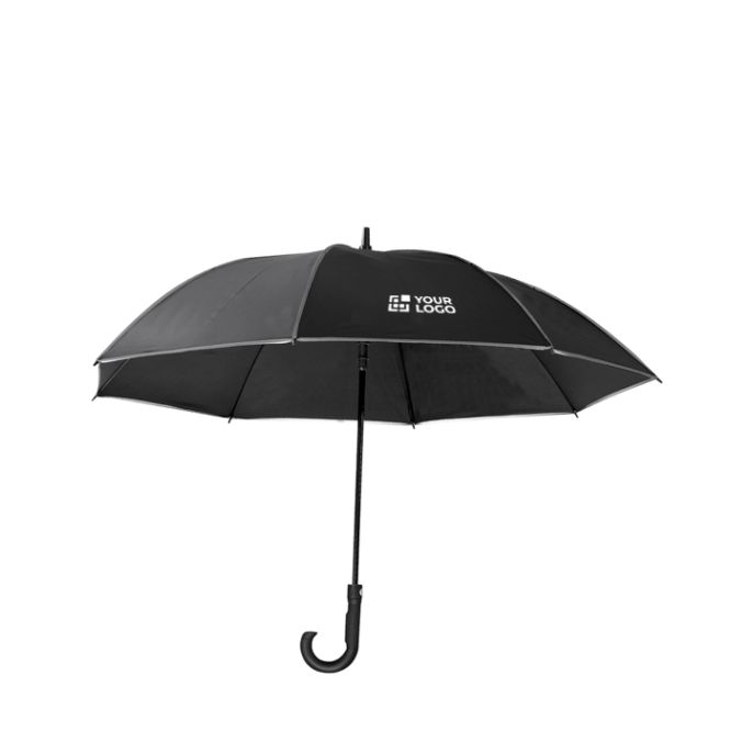 Ombrello antivento con bordi catarifrangenti Ø120