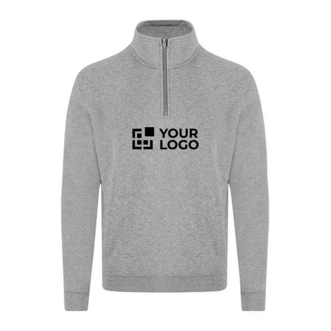 Felpa unisex con mezza zip in felpa garzata 280 g/m²