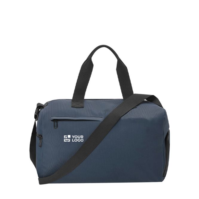 Borsa da viaggio in pelle sintetica con scomparto per scarpe