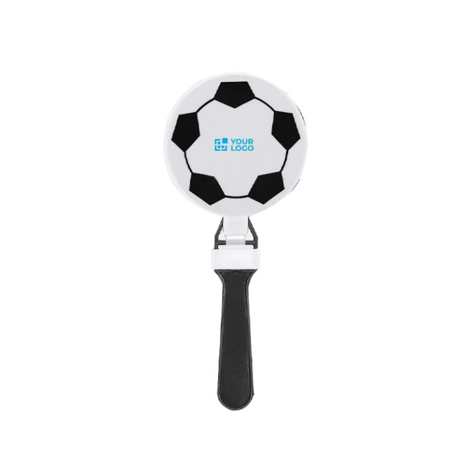 Battimani promozionale in plastica con design a pallone da calcio