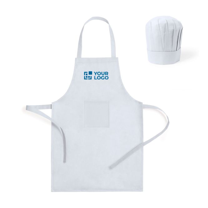 Set grembiule e cappello da cucina in non-woven per bambini