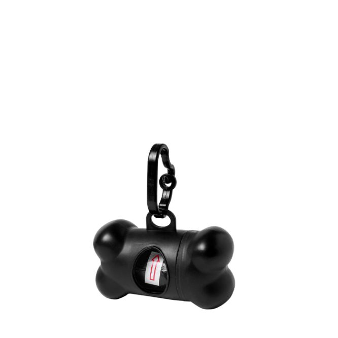 Dispenser di 15 sacchetti per animali domestici a forma di osso