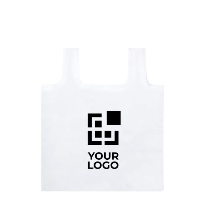 Shopper pieghevole in RPET vista area di stampa