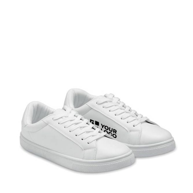 Scarpe leggere in similpelle con suola in gomma 