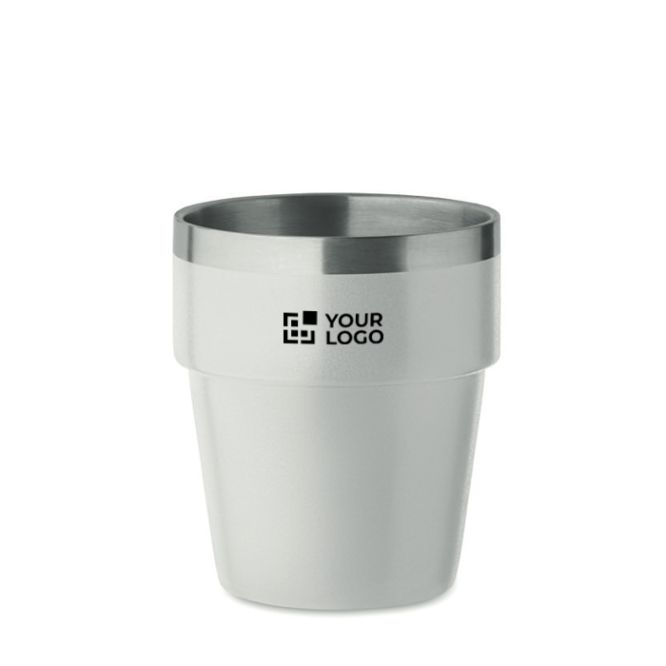 Bicchiere impilabile in acciaio inox riciclato da 250ml
