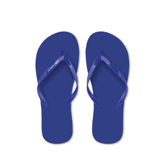 Ciabatte in plastica per la spiaggia unicolor personalizzabili 