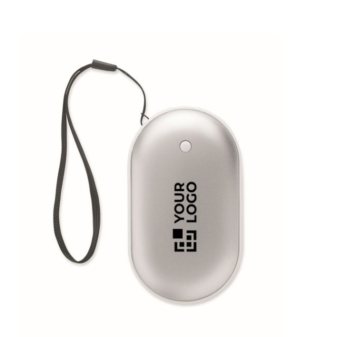 Scaldamani in alluminio con 3 livelli di calore 5.000mAh