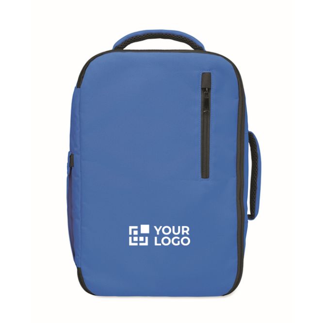 Zaino da cabina in poliestere RPET con cinghia per trolley 15''