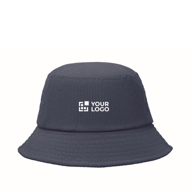 Berretto in velluto a coste 100% poliestere per ricamo 220 g/m²