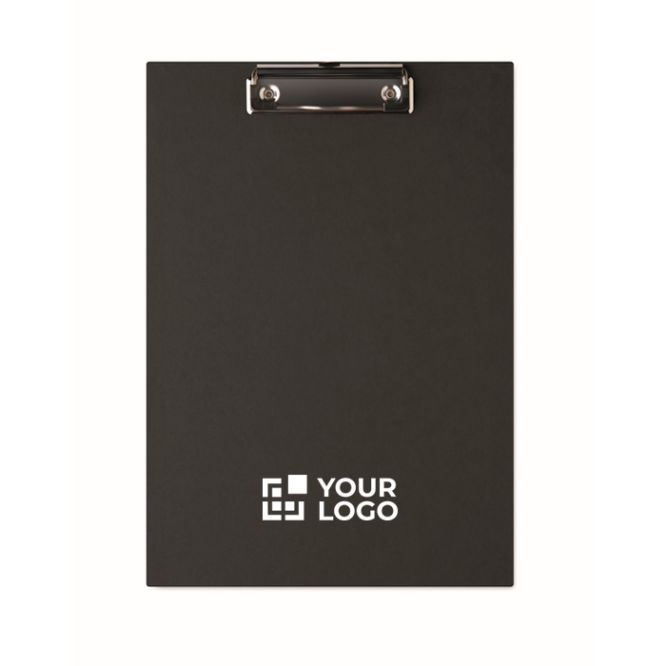 Portablocco in cartone leggero con clip metallica A4