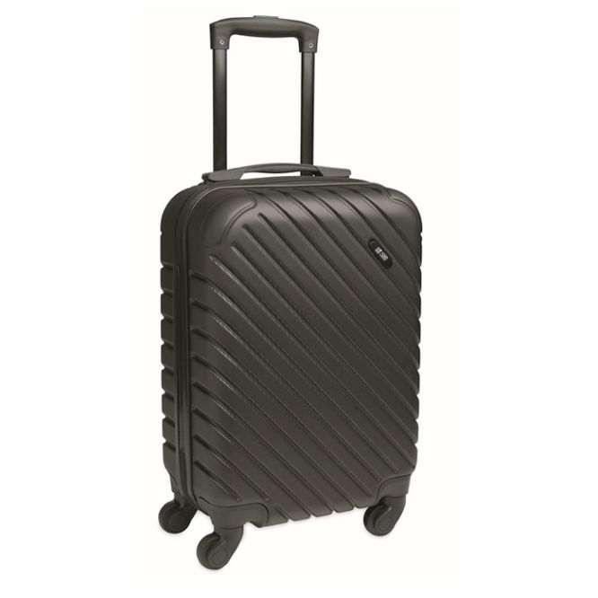 Trolley in plastica rigida con scomparto principale e 4 ruote