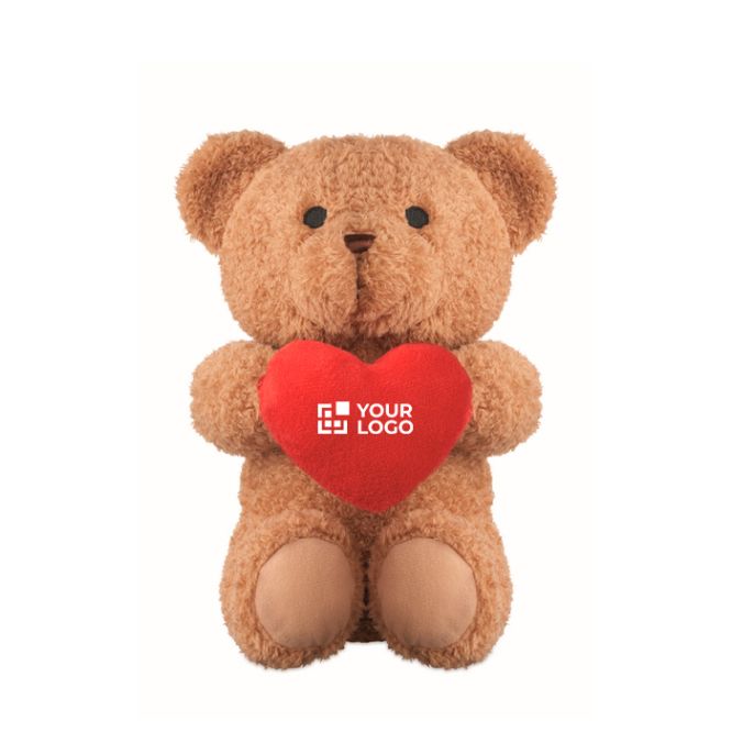 Grande orsetto di peluche 23 cm con cuore rosso