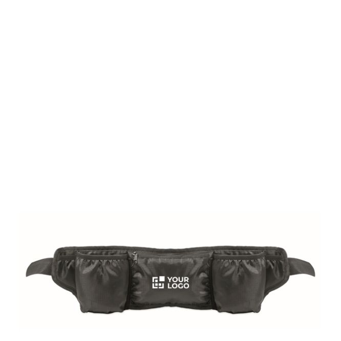 Marsupio sportivo in poliestere RPET con tasche e rete