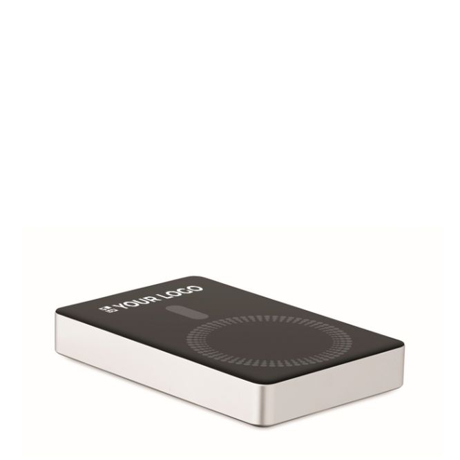 Powerbank in alluminio riciclato con indicatore 10.000 mAh