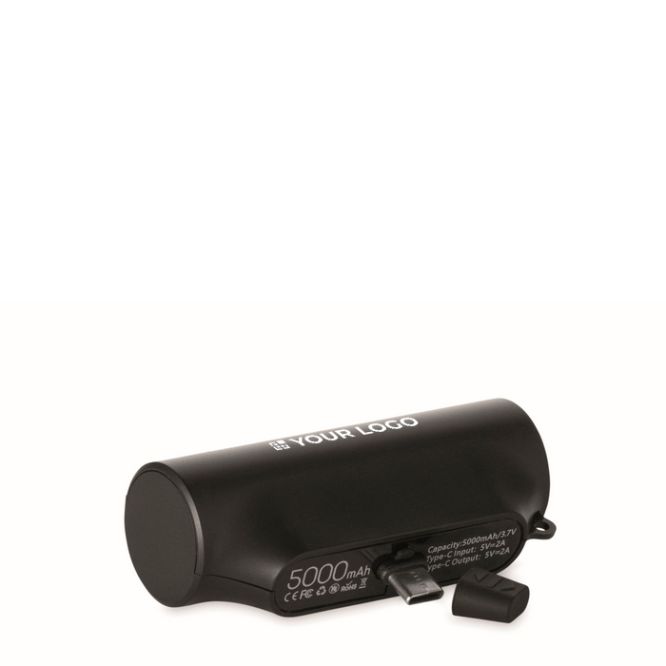 Power bank e supporto con USB-C a ricarica rapida 5000 mAh