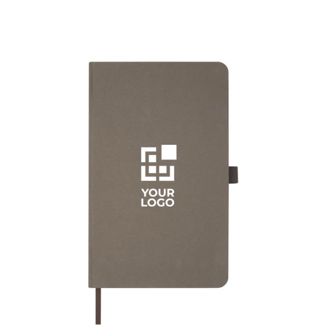 Taccuino A5 a righe in carta riciclata con scarti alimentari