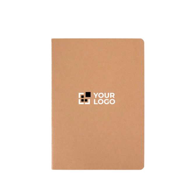 Quaderno in carta kraft con rilegatura visibile A5 a righe