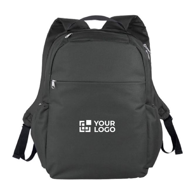 Zaini personalizzati con tasca per pc vista area di stampa