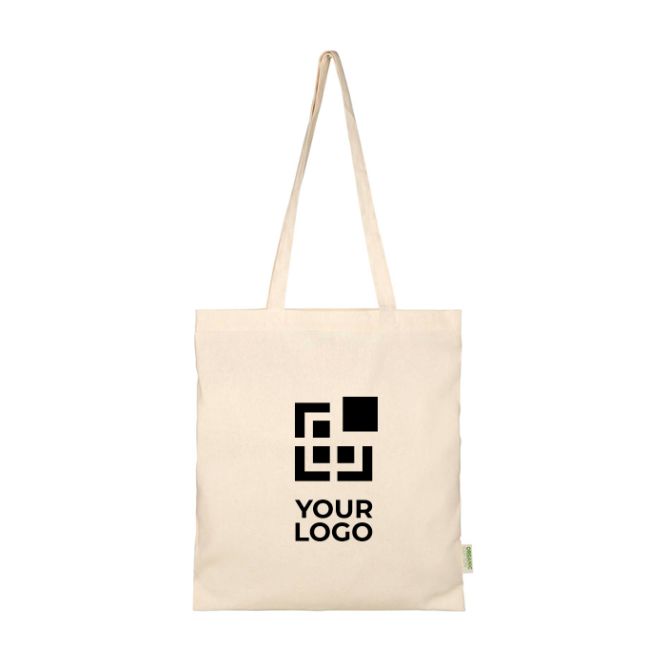 Borsa in cotone biologico con ampio scomparto 7L 100 g/m2