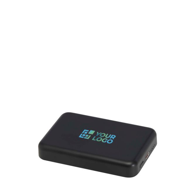 Batteria esterna wireless magnetica in plastica riciclata 5.000 mAh