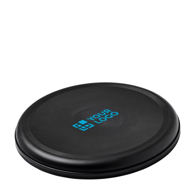 Frisbee rotondo in plastica riciclata con finitura maculata