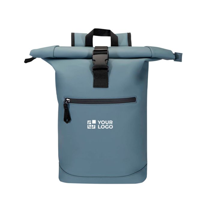 Zaino arrotolabile in pelle sintetica impermeabile per PC 15