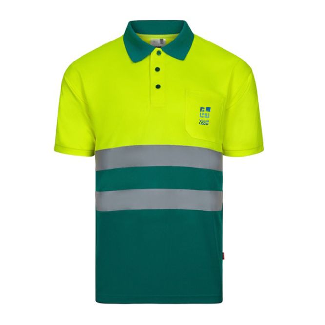 Polo da lavoro unisex a manica corta effetto bird-eye 140 g/m2 Velilla 