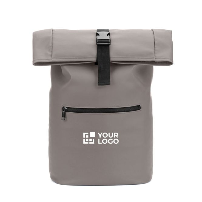 Zaino roll-top per laptop in ecopelle 15 L 16