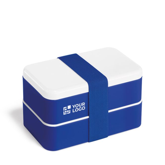 Luchbox doppio con separatore e posate vista area di stampa