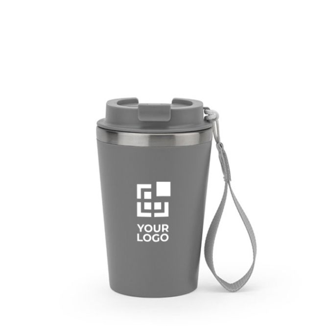 Bicchiere takeaway in acciaio riciclato con isolamento sottovuoto 460ml