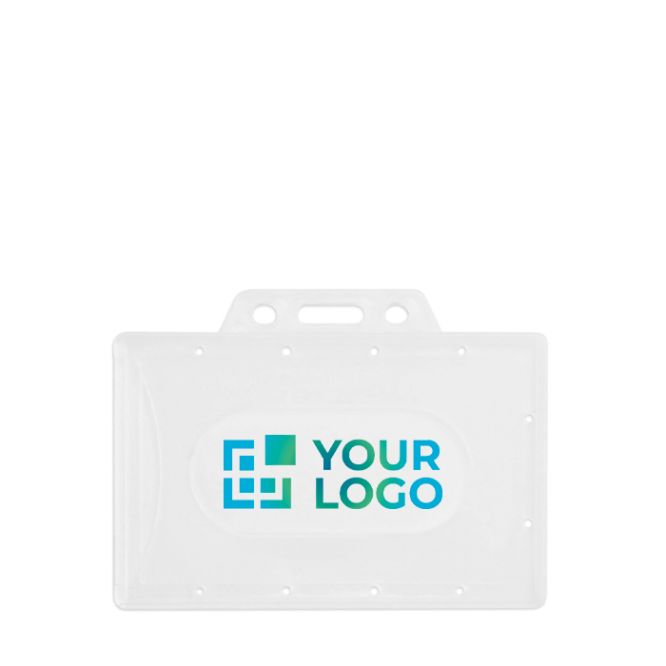 Portatessere rigido per carte in plastica leggero e resistente 8,6x5,4 cm