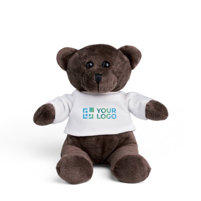 Peluche con maglietta personalizzabile vista area di stampa