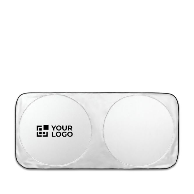 Parasole per auto in poliestere con due aree rotonde Ø65 cm