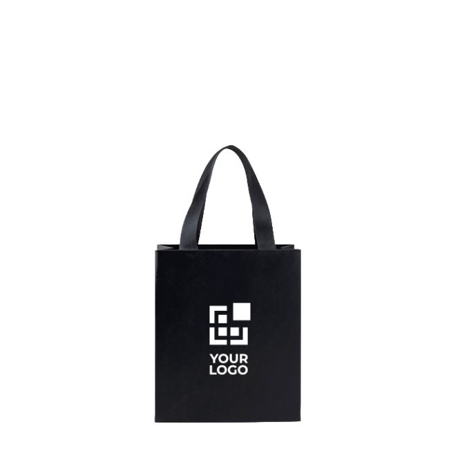 Borsa di carta premium con finitura opaca e manici in tessuto resistente 4kg