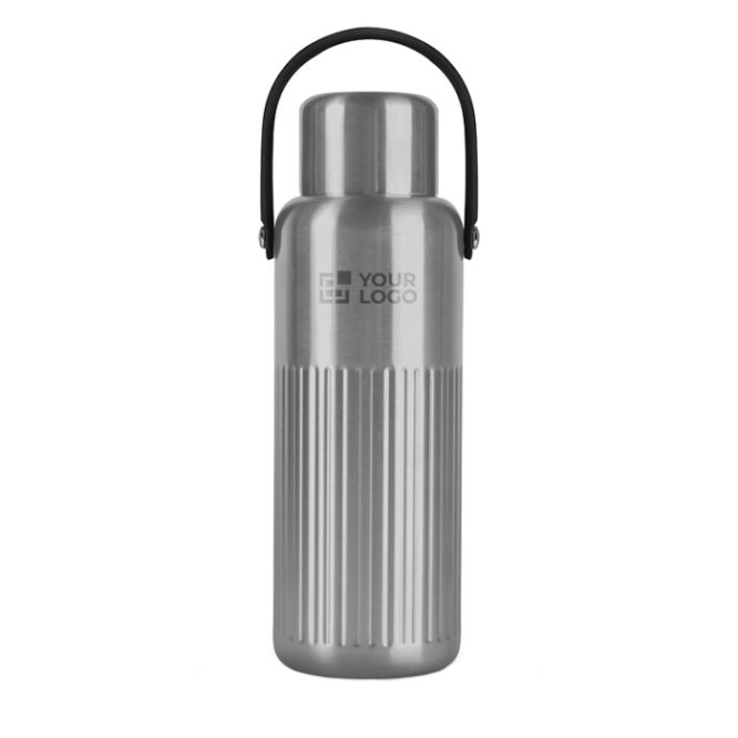 Thermos in acciaio inox riciclato con tappo che funge da tazza 1 l
