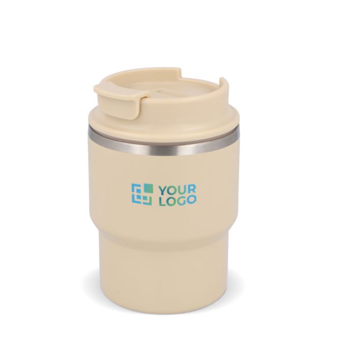 Tazza da viaggio in acciaio con rivestimento ceramico da 280ml