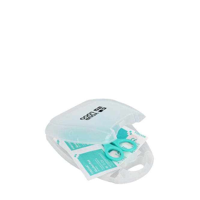 Kit di pronto soccorso compatto da 10 pezzi in custodia di plastica