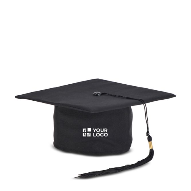 Classico cappello di laurea americano nero personalizzabile