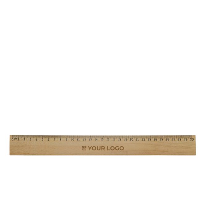 Righello in legno di cedro con scala metrica fino a 30 cm