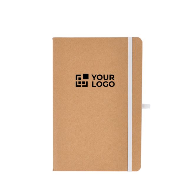 Taccuino a quadretti con copertina morbida in carta kraft FSC A5