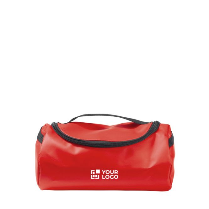 Necessaire in PVC e poliestere completamente foderato con maniglia