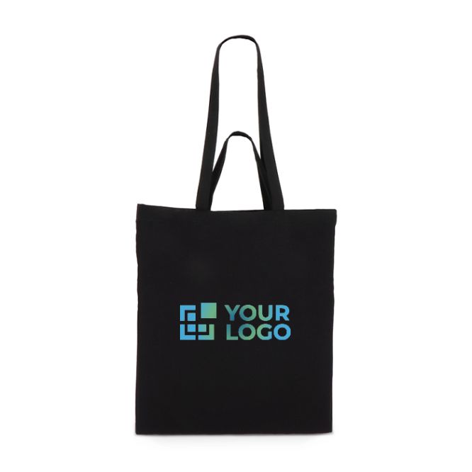 Tote bag di cotone OEKO-TEX in vari colori con doppio manico 140 g/m2